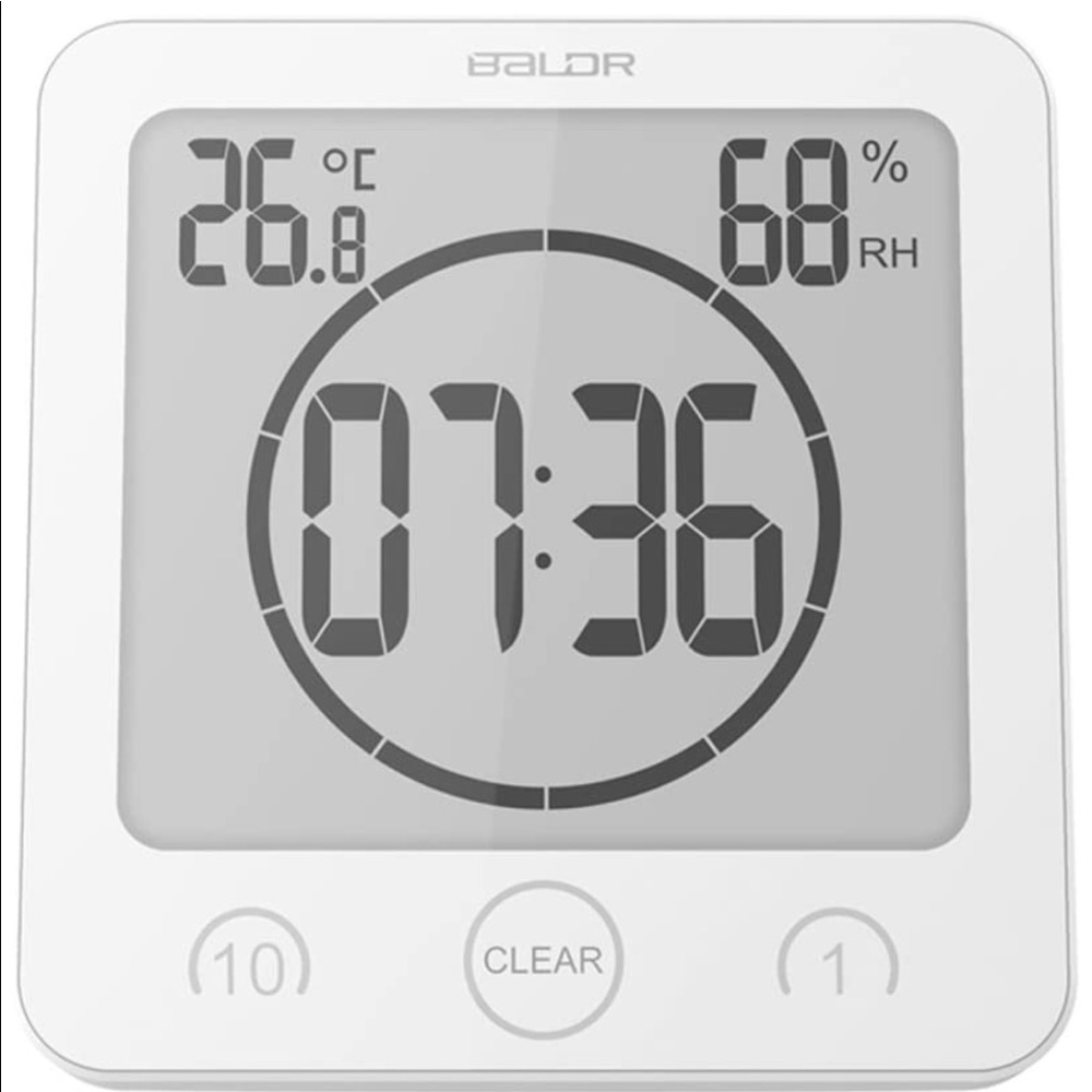 Waterproof Bathroom Shower Clock